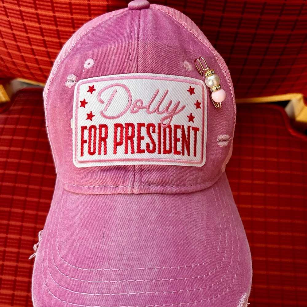 Dolly For President Pink Cap